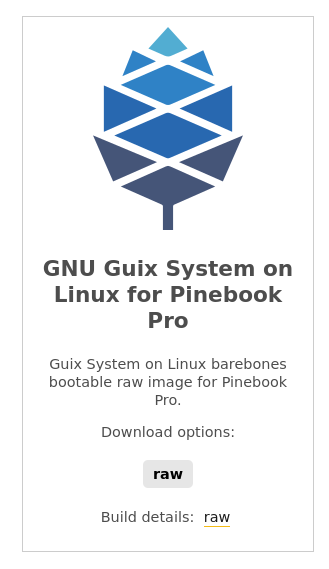 Pinebook Pro image download